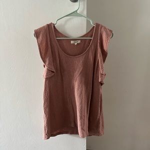 Madewell ruffle sleeve tank top